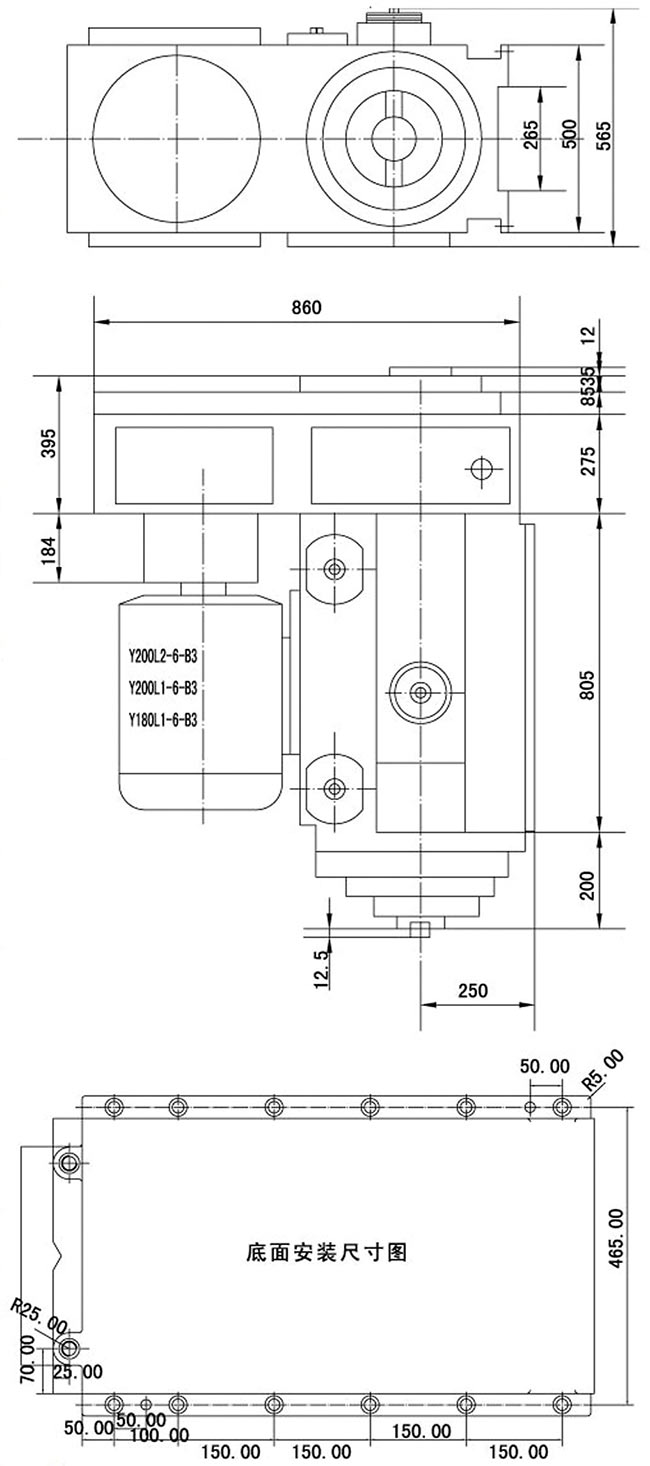 1TX50銑削動力頭圖紙